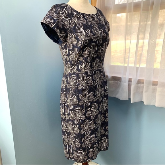 NWT J. Crew Floral Basketweave Short Sleeve Dress - Picture 6 of 9